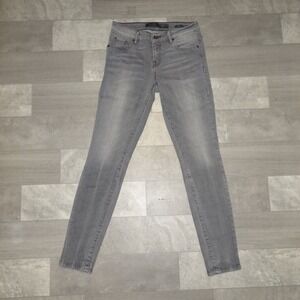 GUESS Women Gray Wash Skinny Jeans Size 27 Denim Pants